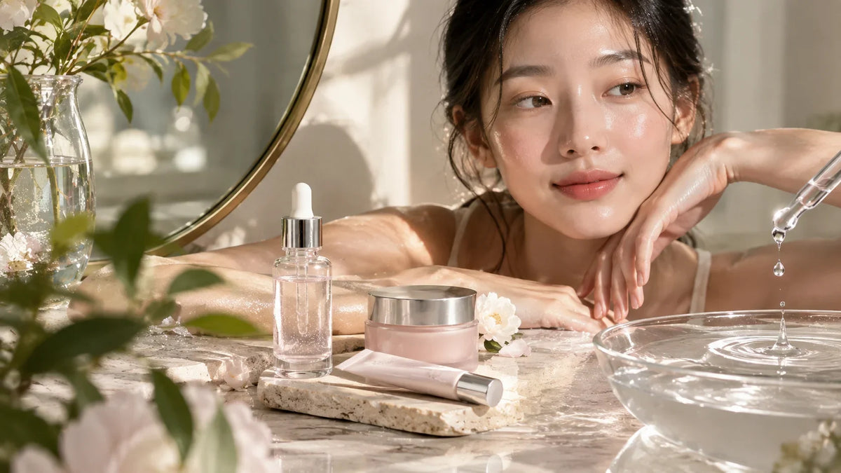 PDRN skincare products for an at-home Korean